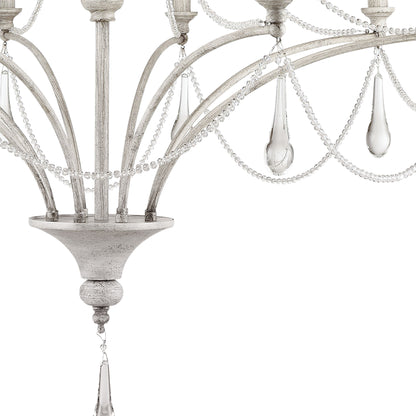 ELK SHOWROOM 33478/8+4 French Parlor 36'' Wide 12-Light Chandelier - Vintage White