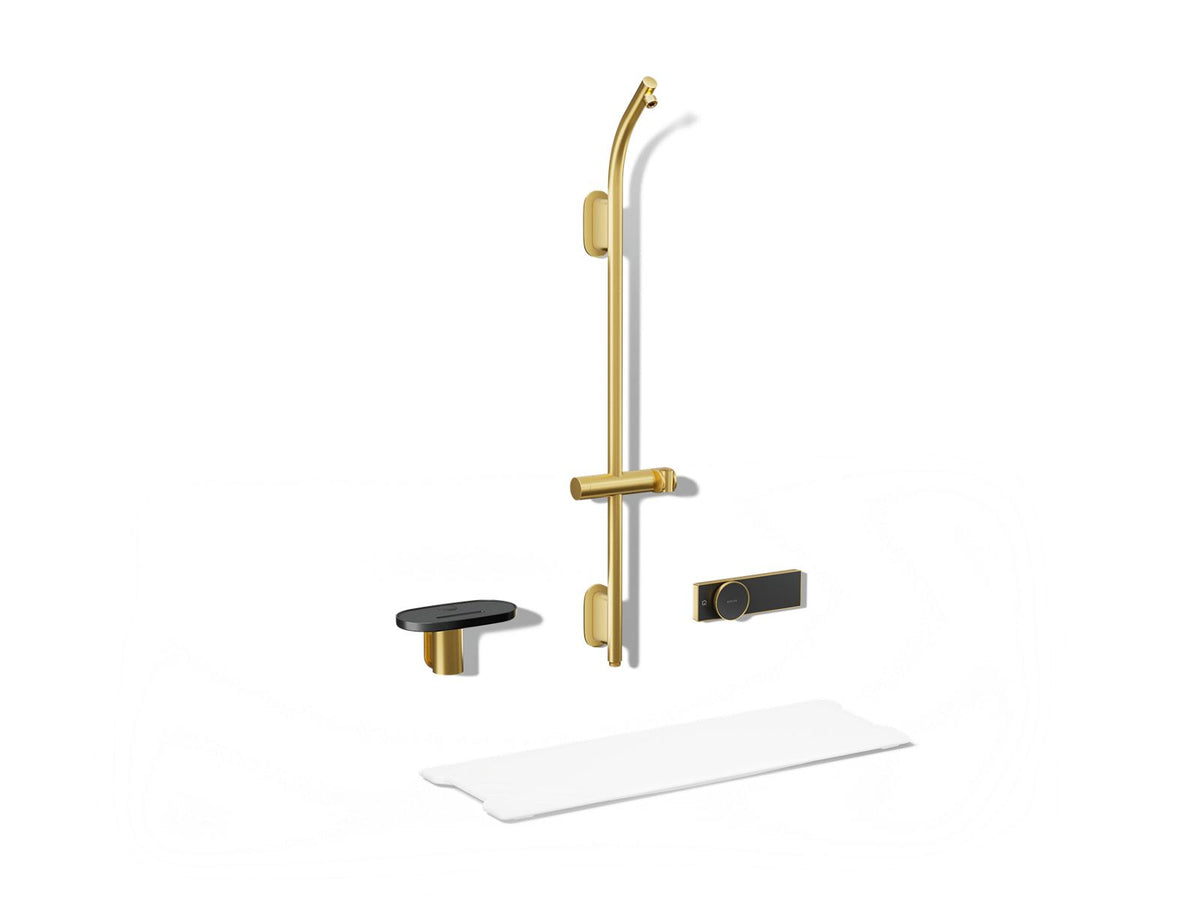 KOHLER K-33481-2MB Anthem Evocycle Hybrid Smart Shower System For Showerhead And Handshower - Vibrant Brushed Moderne Brass