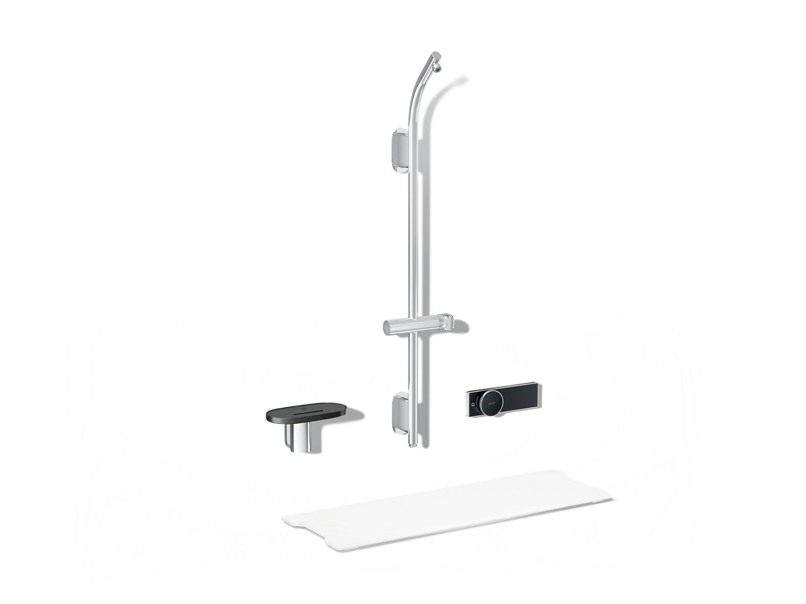 KOHLER K-33481-CP Anthem Evocycle Hybrid Smart Shower System For Showerhead And Handshower - Polished Chrome