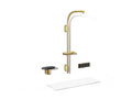 KOHLER K-33482-2MB Anthem Evocycle Hybrid Smart Shower System For Rainhead And Handshower - Vibrant Brushed Moderne Brass