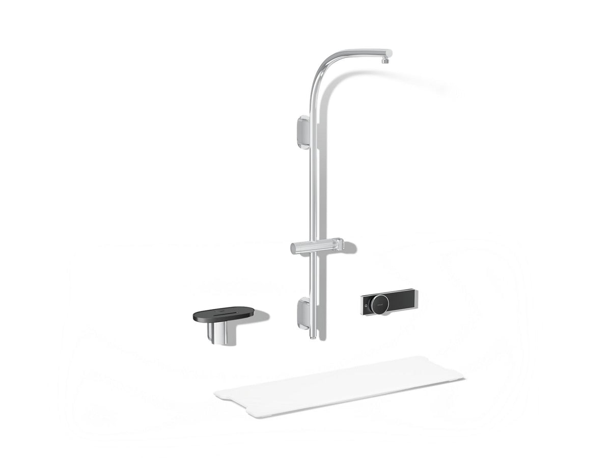 KOHLER K-33482-CP Anthem Evocycle Hybrid Smart Shower System For Rainhead And Handshower - Polished Chrome