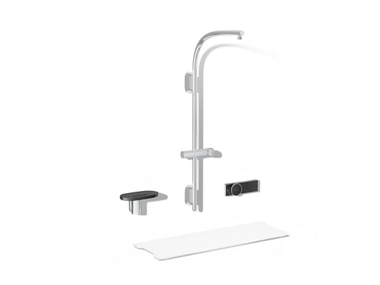 KOHLER K-33482-CP Anthem Evocycle Hybrid Smart Shower System For Rainhead And Handshower - Polished Chrome
