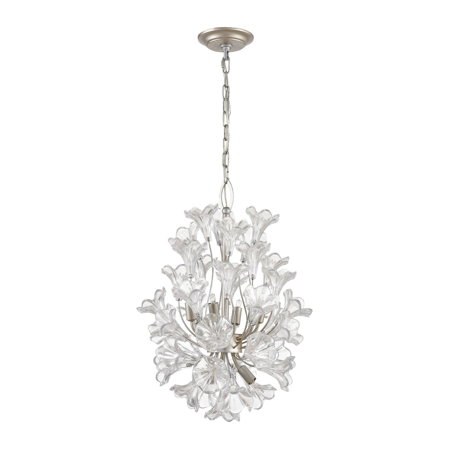 ELK SHOWROOM 33486/9 Celene 15'' Wide 9-Light Chandelier - Aged Silver