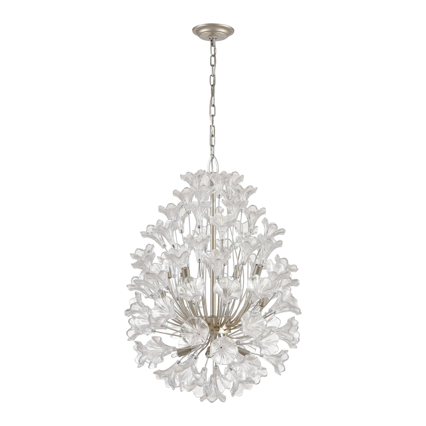 ELK SHOWROOM 33487/12 Celene 22'' Wide 12-Light Chandelier - Aged Silver