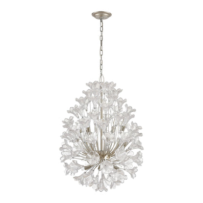 ELK SHOWROOM 33487/12 Celene 22'' Wide 12-Light Chandelier - Aged Silver