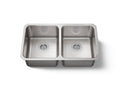 KOHLER K-3350-NA Undertone 31-1/2" Undermount Double-Bowl Kitchen Sink - Stainless Steel
