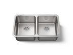 KOHLER K-3350-NA Undertone 31-1/2" Undermount Double-Bowl Kitchen Sink - Stainless Steel