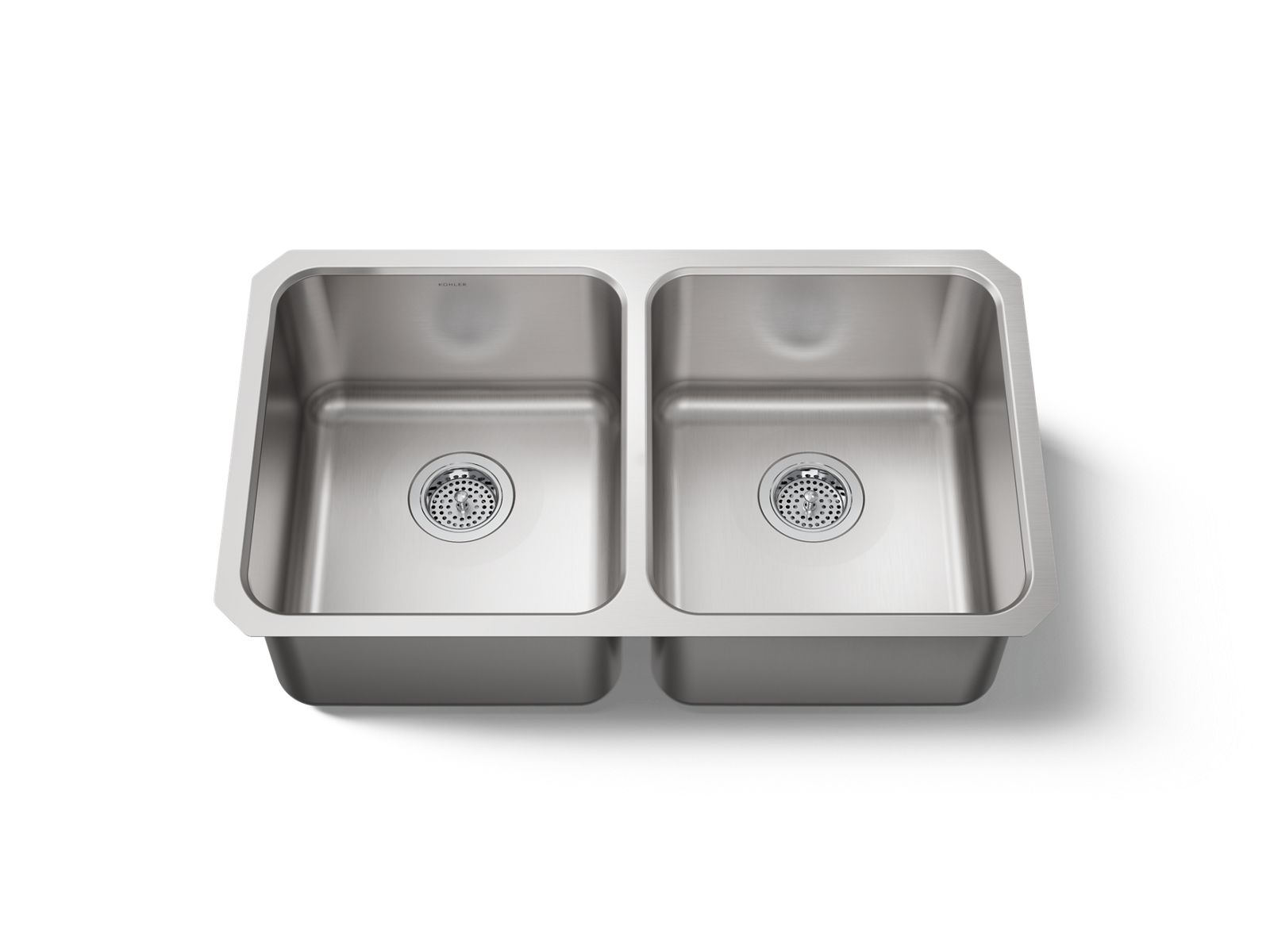 KOHLER K-3350-NA Undertone 31-1/2" undermount double-bowl kitchen sink - Stainless Steel