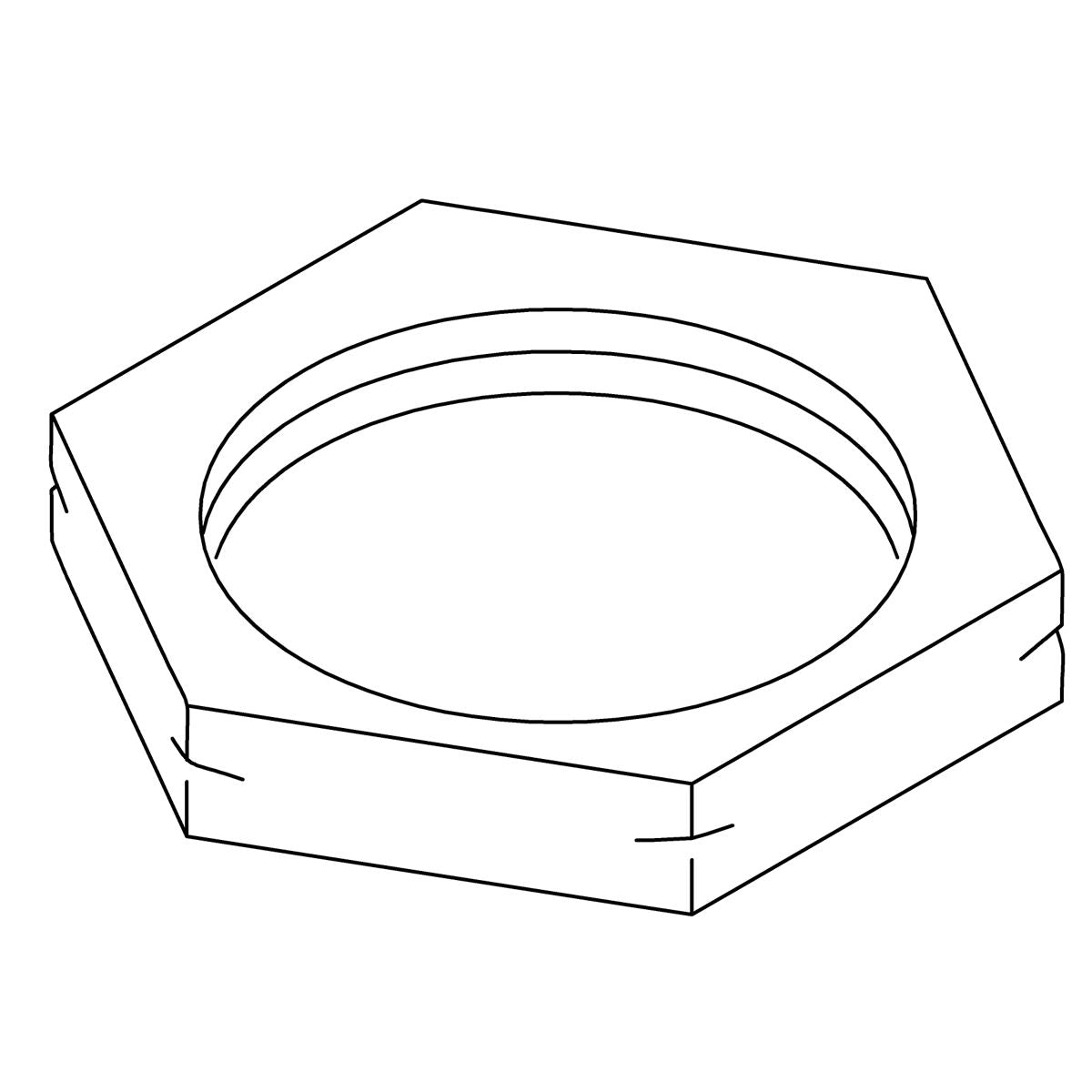 KOHLER Nut,Hex,.875-16 Uns-2B, K-33505