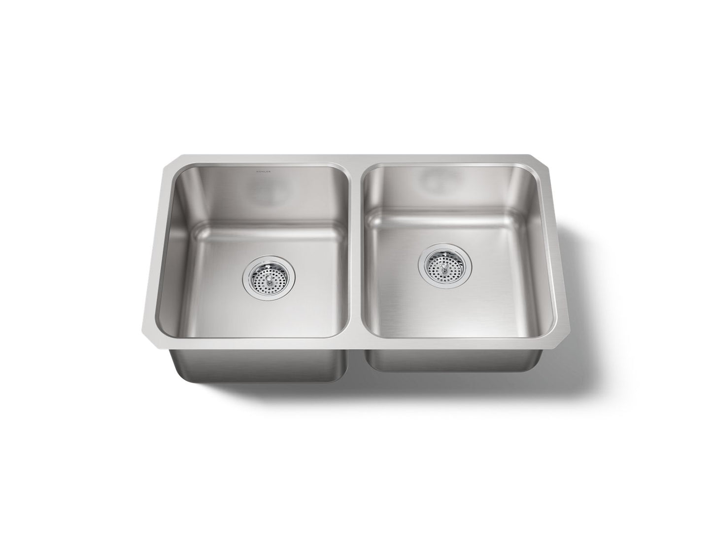 KOHLER K-3351-NA Undertone 31-1/2" undermount double-bowl kitchen sink - Stainless Steel