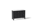 KOHLER K-33538-ASB-1WX Hearthaven 48" Bathroom Vanity Cabinet With Sink And Quartz Top - Slate Grey