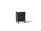 KOHLER K-33543-ASB-1WX Southerk 24" Bathroom Vanity Cabinet With Sink And Quartz Top - Slate Grey