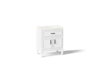 KOHLER K-33544-ASB-0 Southerk 30" Bathroom Vanity Cabinet With Sink And Quartz Top - White