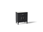 KOHLER K-33544-ASB-1WX Southerk 30" Bathroom Vanity Cabinet With Sink And Quartz Top - Slate Grey