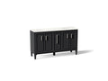 KOHLER K-33547-ASB-1WX Southerk 60" Bathroom Vanity Cabinet With Sinks And Quartz Top - Slate Grey