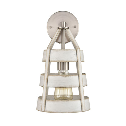 ELK SHOWROOM 33550/1 Brigantine 14'' High 1-Light Sconce - Satin Nickel