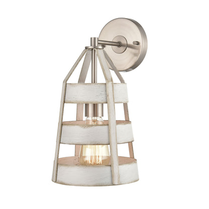 ELK SHOWROOM 33550/1 Brigantine 14'' High 1-Light Sconce - Satin Nickel