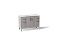 KOHLER K-33554-ASB-1WT Seer 48" Bathroom Vanity Cabinet With Sink And Quartz Top - Mohair Grey