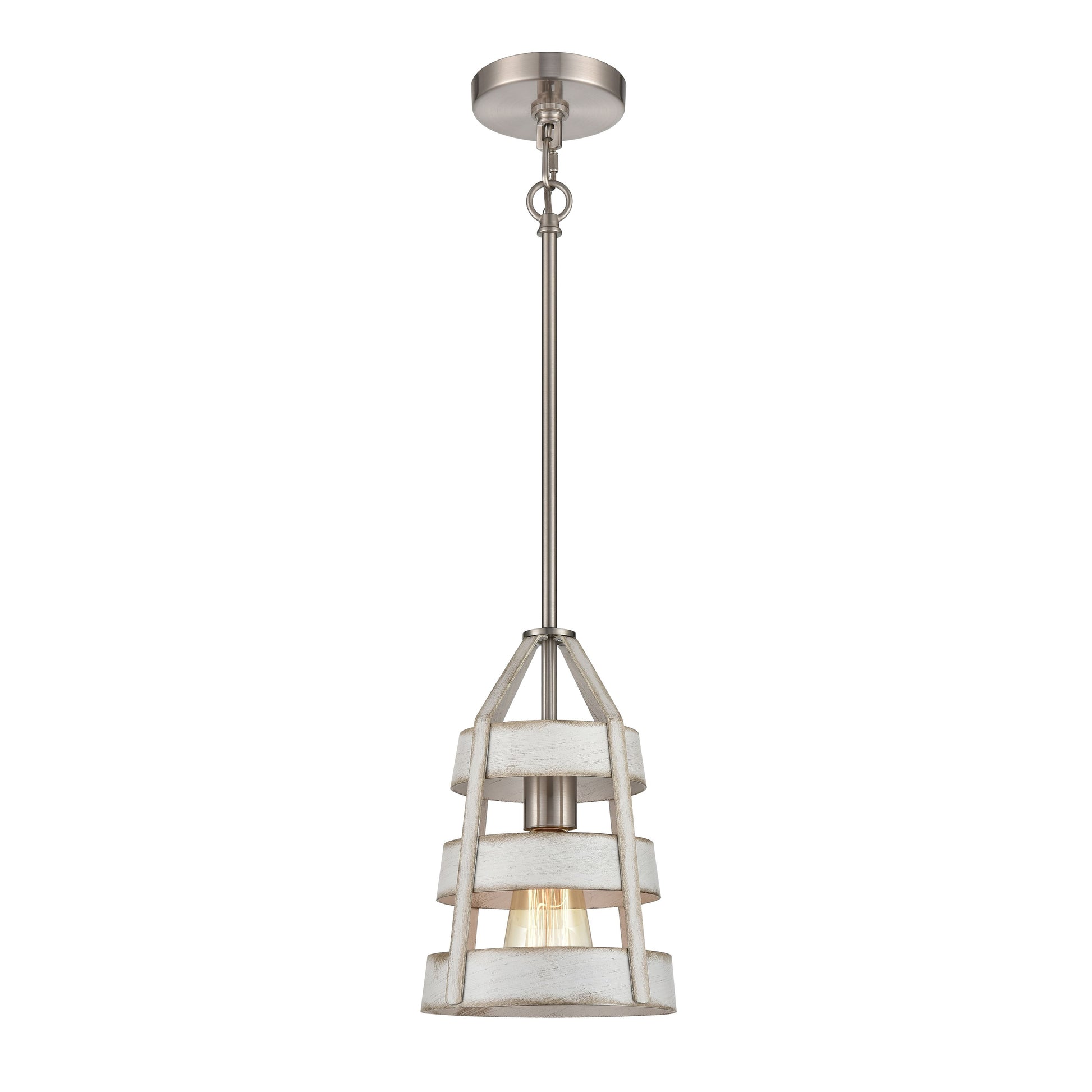 ELK SHOWROOM 33555/1 Brigantine 7'' Wide 1-Light Mini Pendant - Satin Nickel