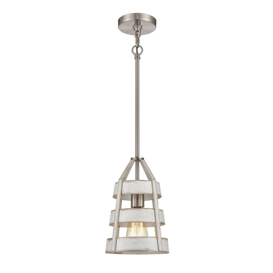 ELK SHOWROOM 33555/1 Brigantine 7'' Wide 1-Light Mini Pendant - Satin Nickel