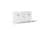 KOHLER K-33555-ASB-0 Seer 60" Bathroom Vanity Cabinet With Sinks And Quartz Top - White