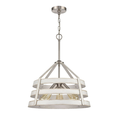 ELK SHOWROOM 33557/3 Brigantine 18'' Wide 3-Light Chandelier - Satin Nickel