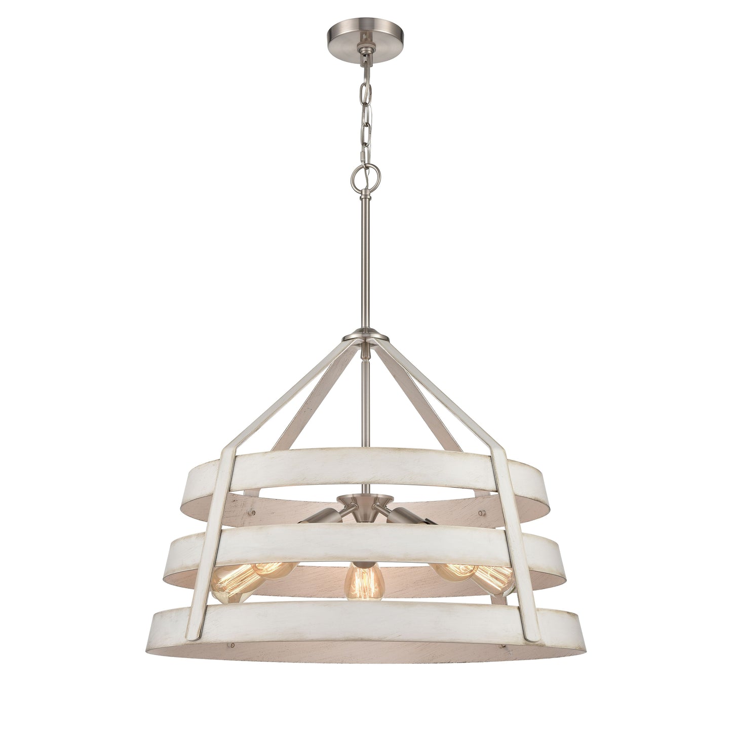 ELK SHOWROOM 33558/5 Brigantine 24'' Wide 5-Light Chandelier - Satin Nickel