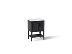 KOHLER K-33577-ASB-1WX Winnow 24" Bathroom Vanity Cabinet With Sink And Quartz Top - Slate Grey