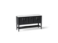 KOHLER K-33581-ASB-1WX Winnow 60" Bathroom Vanity Cabinet With Sinks And Quartz Top - Slate Grey