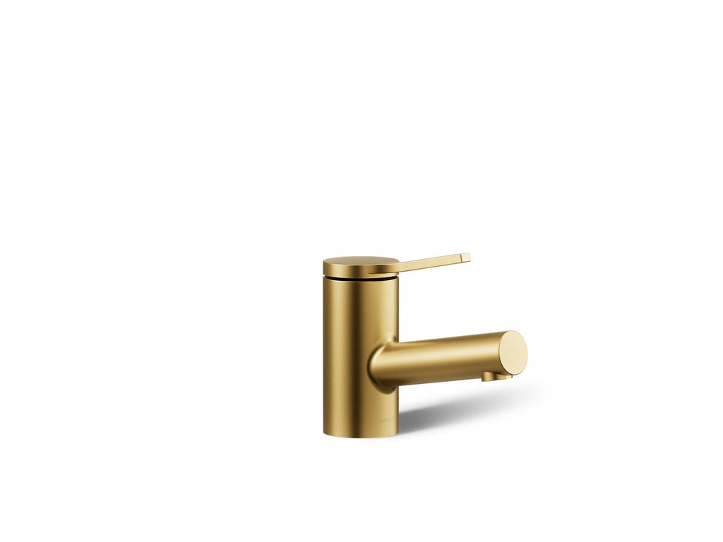KOHLER K-33590-4N-2MB Elate Single-Handle Bathroom Sink Faucet, 0.5 Gpm - Vibrant Brushed Moderne Brass