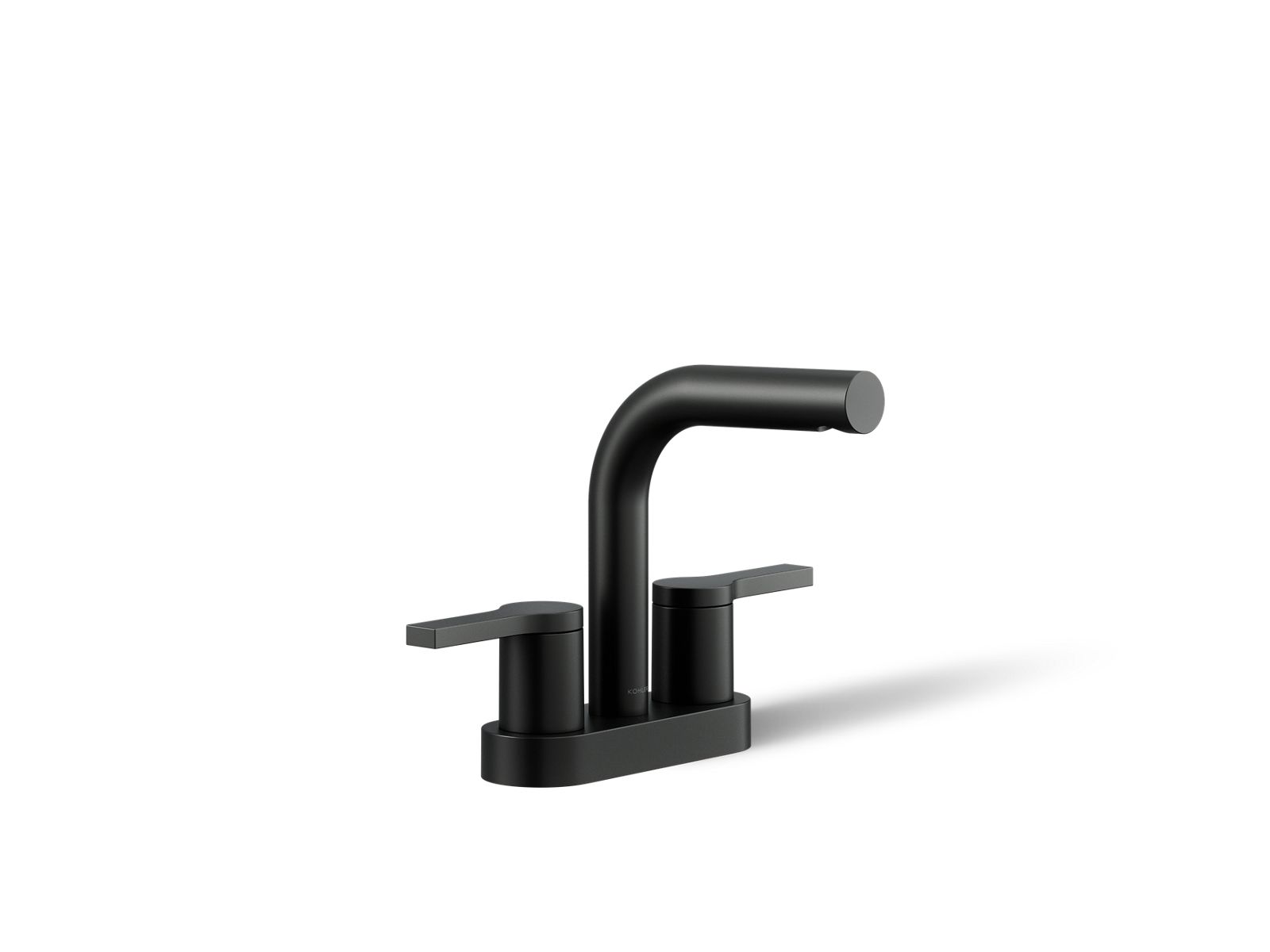 KOHLER K-33591-4N-BL Elate Centerset Bathroom Sink Faucet, 0.5 Gpm - Matte Black
