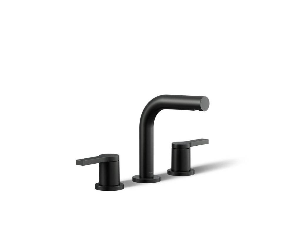 KOHLER K-33592-4N-BL Elate Widespread Bathroom Sink Faucet, 0.5 Gpm - Matte Black