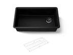 KOHLER K-33710-CM1 Billings 32-1/2" Undermount Single-Bowl Kitchen Sink - Matte Black
