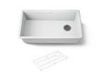 KOHLER K-33710-CM6 Billings 32-1/2" Undermount Single-Bowl Kitchen Sink - Matte White