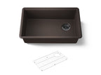 KOHLER K-33712-CM2 Billings 29-1/2" Undermount Single-Bowl Kitchen Sink - Matte Brown