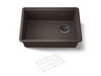 KOHLER K-33713-CM2 Billings 26-1/2" Undermount Single-Bowl Kitchen Sink - Matte Brown