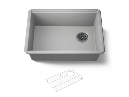 KOHLER K-33713-CM4 Billings 26-1/2" undermount single-bowl kitchen sink - Matte Grey
