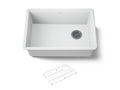 KOHLER K-33713-CM6 Billings 26-1/2" Undermount Single-Bowl Kitchen Sink - Matte White