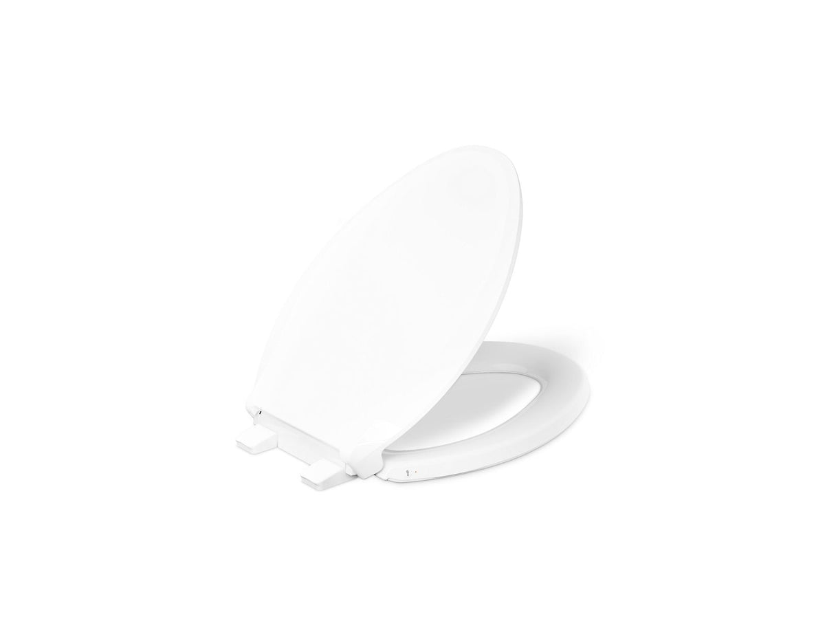 KOHLER K-33727-0 Cachet Heated Readylatch Quiet-Close Elongated Toilet Seat - White