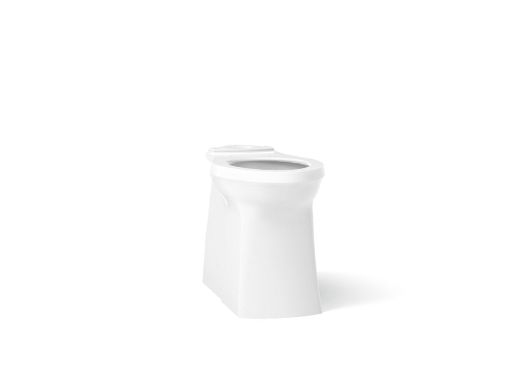 KOHLER K-33812-0 Corbelle Tall Elongated Toilet Bowl With Skirted Trapway - White
