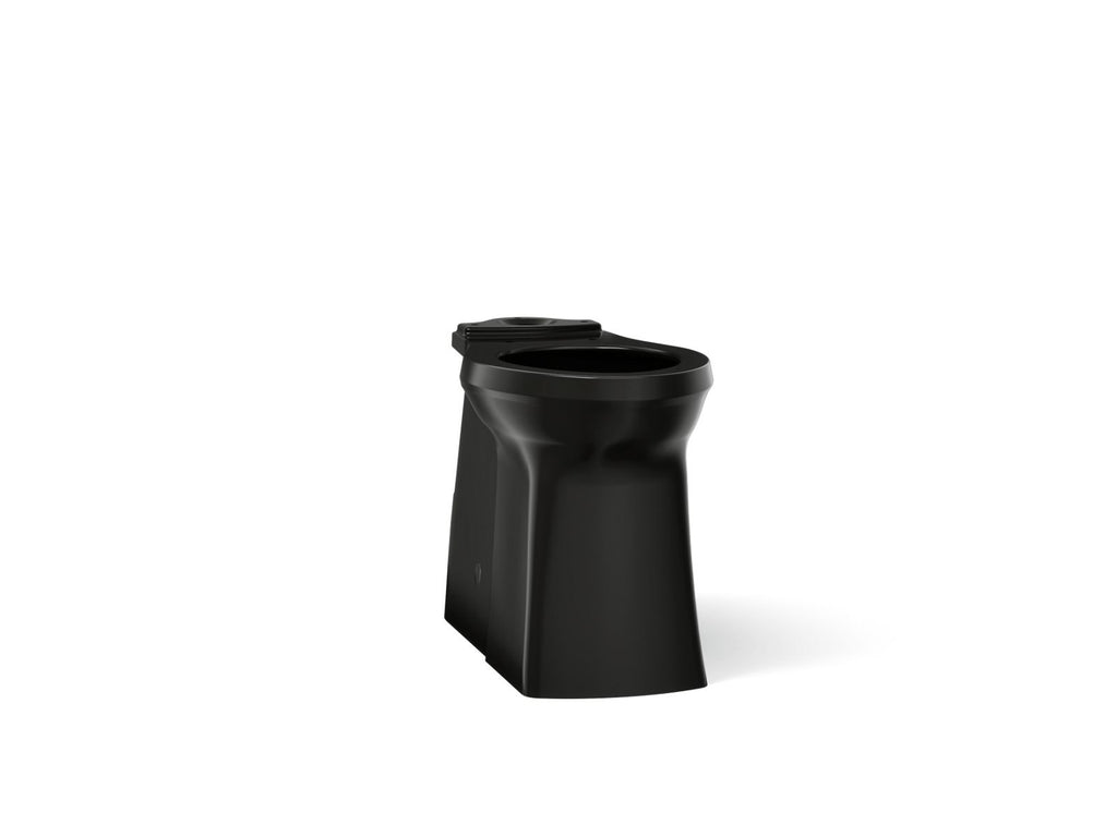 KOHLER K-33812-7 Corbelle Tall Elongated Toilet Bowl With Skirted Trapway - Black Black