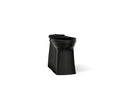 KOHLER K-33812-7 Corbelle Tall Elongated Toilet Bowl With Skirted Trapway - Black Black