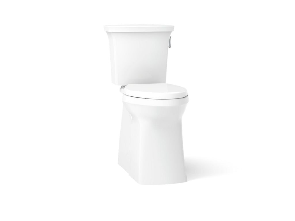 KOHLER K-33813-RA-0 Corbelle Tall Two-Piece Elongated Toilet With Skirted Trapway, 1.28 Gpf - White