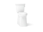 KOHLER K-33813-RA-0 Corbelle Tall Two-Piece Elongated Toilet With Skirted Trapway, 1.28 Gpf - White