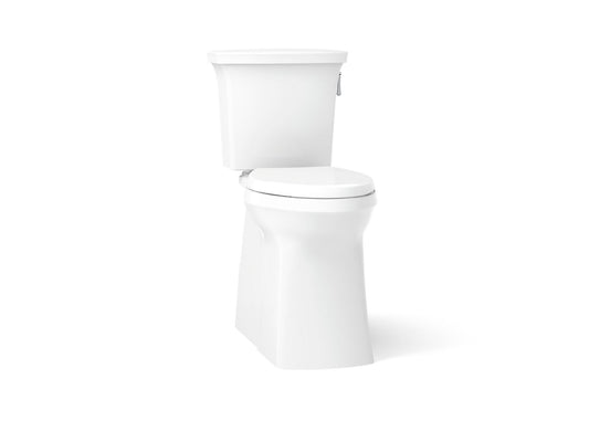 KOHLER K-33813-RA-0 Corbelle Tall two-piece elongated toilet with skirted trapway, 1.28 gpf - White