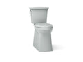 KOHLER K-33814-95 Corbelle Tall Continuousclean Two-Piece Elongated Toilet With Skirted Trapway, 1.28 Gpf - Ice Grey
