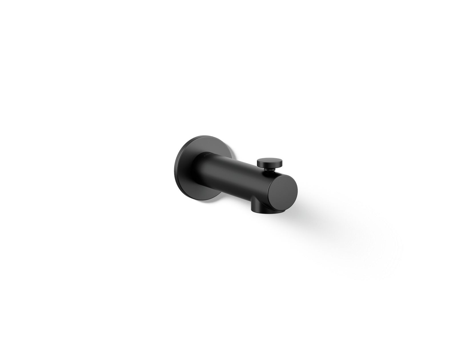 KOHLER K-33966-BL Elate Wall-Mount Bath Spout With Diverter - Matte Black