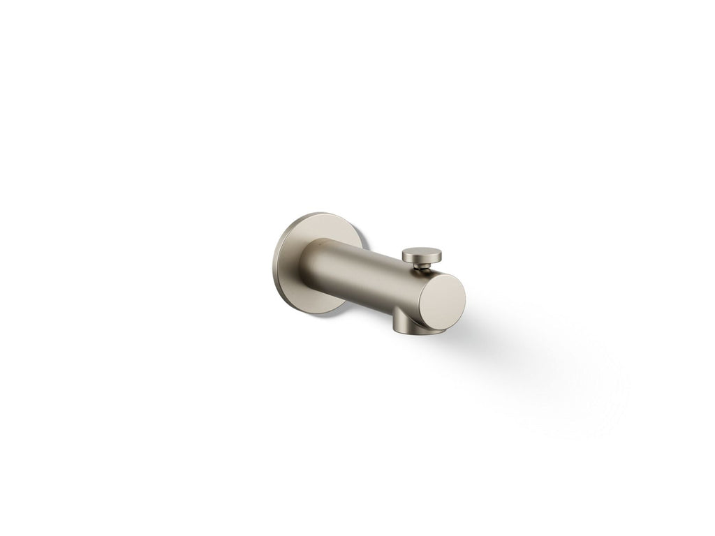 KOHLER K-33966-BN Elate Wall-Mount Bath Spout With Diverter - Vibrant Brushed Nickel