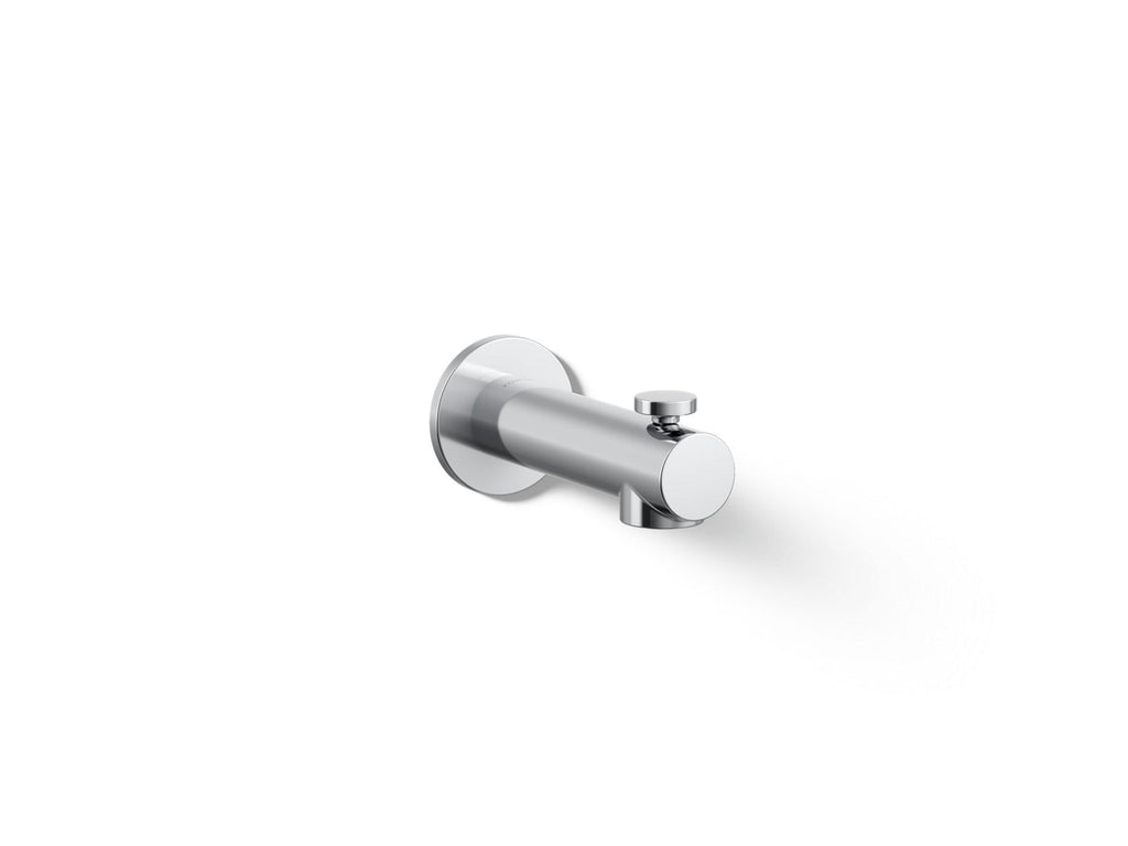 KOHLER K-33966-CP Elate Wall-Mount Bath Spout With Diverter - Polished Chrome