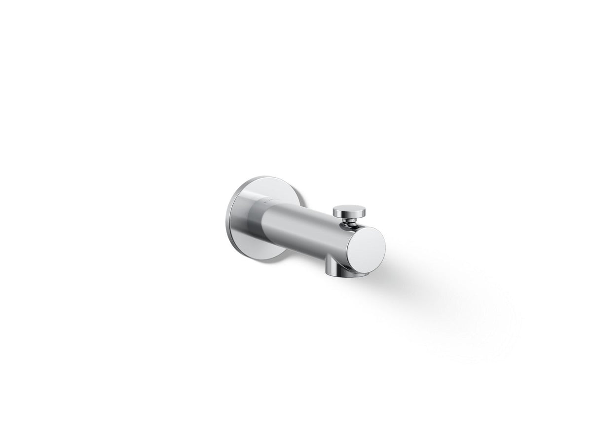 KOHLER K-33966-CP Elate Wall-Mount Bath Spout With Diverter - Polished Chrome